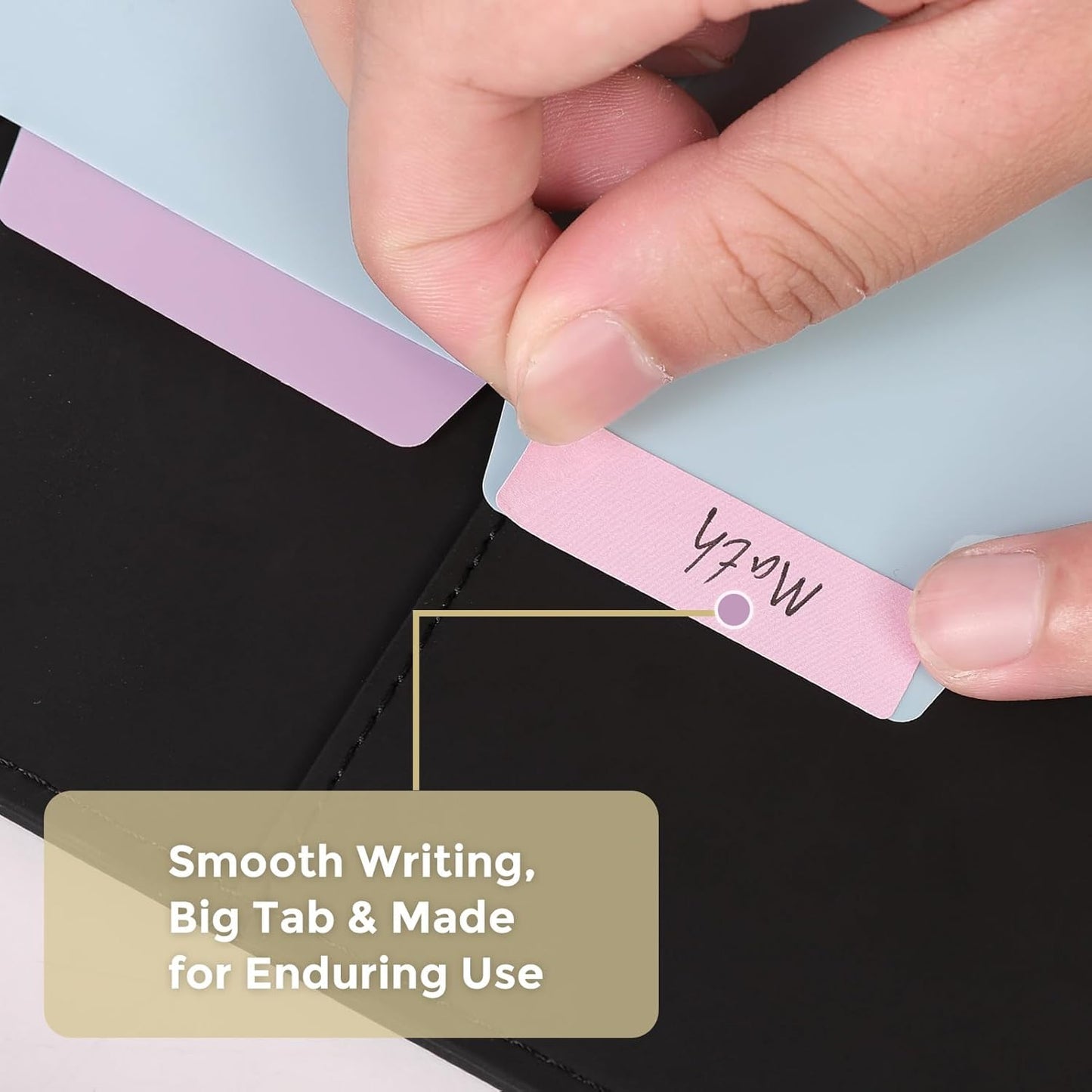 SKYDUE Binder Dividers with Tabs, 5 Tab Dividers, Pack of 2 Sets, 10 Dividers for 3 Ring Binder, Binder Dividers with Write on Tabs for School Office Home