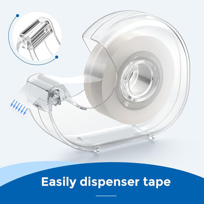 ALSISK Transparent Tape with Dispenser and Refills,Clear Tape for Home,School and Office Supplies,0.7x1000 Inch, 8 Pack