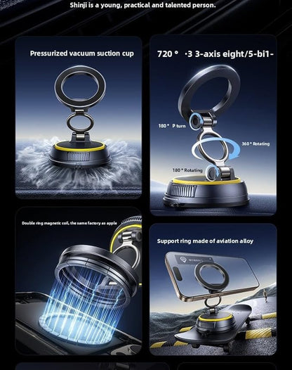 Car Mobile Phone Holder Suspension Central Control Screen Special Hidden Integrated 360 Degree Adjustment Direction Free Paste (MG-ZJ03duan)