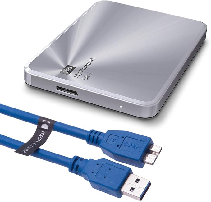 USB Micro-B Cable for Seagate Game Drive for Xbox Backup Plus Slim, BackupPlus, Expansion, STEB2000200, STBV2000200, Wireless Plus, Maxtor M3, Verbatim Store 'n' Go, Hitachi HGST Touro S (1.5ft)