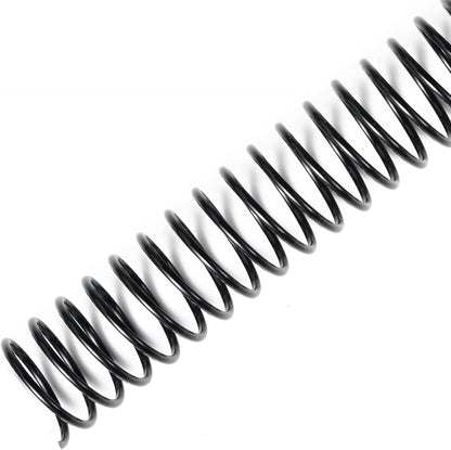 TOTiyea 50 Pack Plastic Binding Coils, 215 Sheet Capacity, 25mm (1") Binding Spirals, 4:1 Pitch, Black