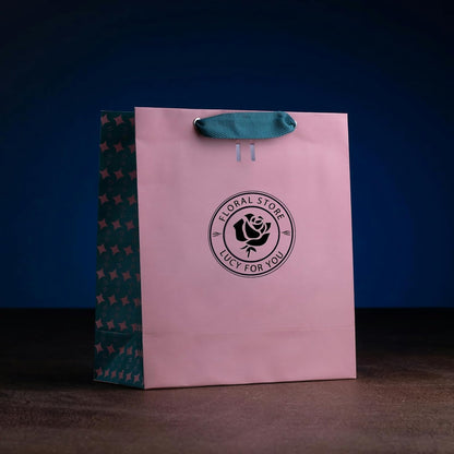 Custom Logo Stamp - Personalized Self Inking Business Stamp with Your Image Text Design, Round Rubber Stamp for Address/Branding/Packaging/Box/Paper Bag, Press Quick Dry Ink, Durable & Refillable