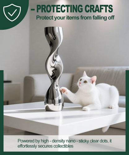 Extra Large 1.18" Museum Sticky Putty Heavy Duty Removable No Residue, Upgraded Easy-Peel Film, Wall Putty for Hanging Things, Crafts, Balloons, Posters & DIY, 84 Pcs