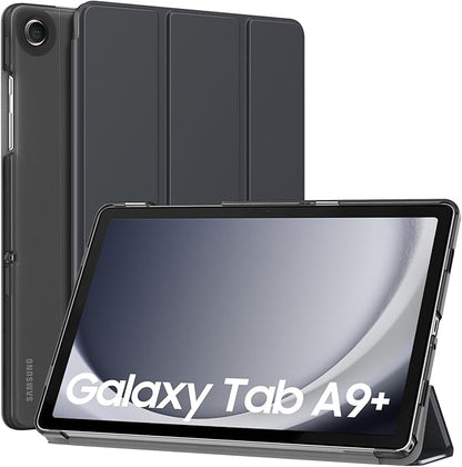 MoKo Case for Galaxy Tab A9+/A9 Plus 11 inch 2023, Slim Stand Protective Smart Cover with Hard PC Translucent Back Shell for Tab A9 Plus Tablet (SM-X210/X216/X218), Auto Wake/Sleep, Space Gray