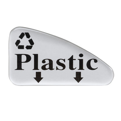 Safco Trash Can Recycling Bin Combo, 30 Gallon Indoor Kitchen Use, Stainless Steel Contemporary, Silver