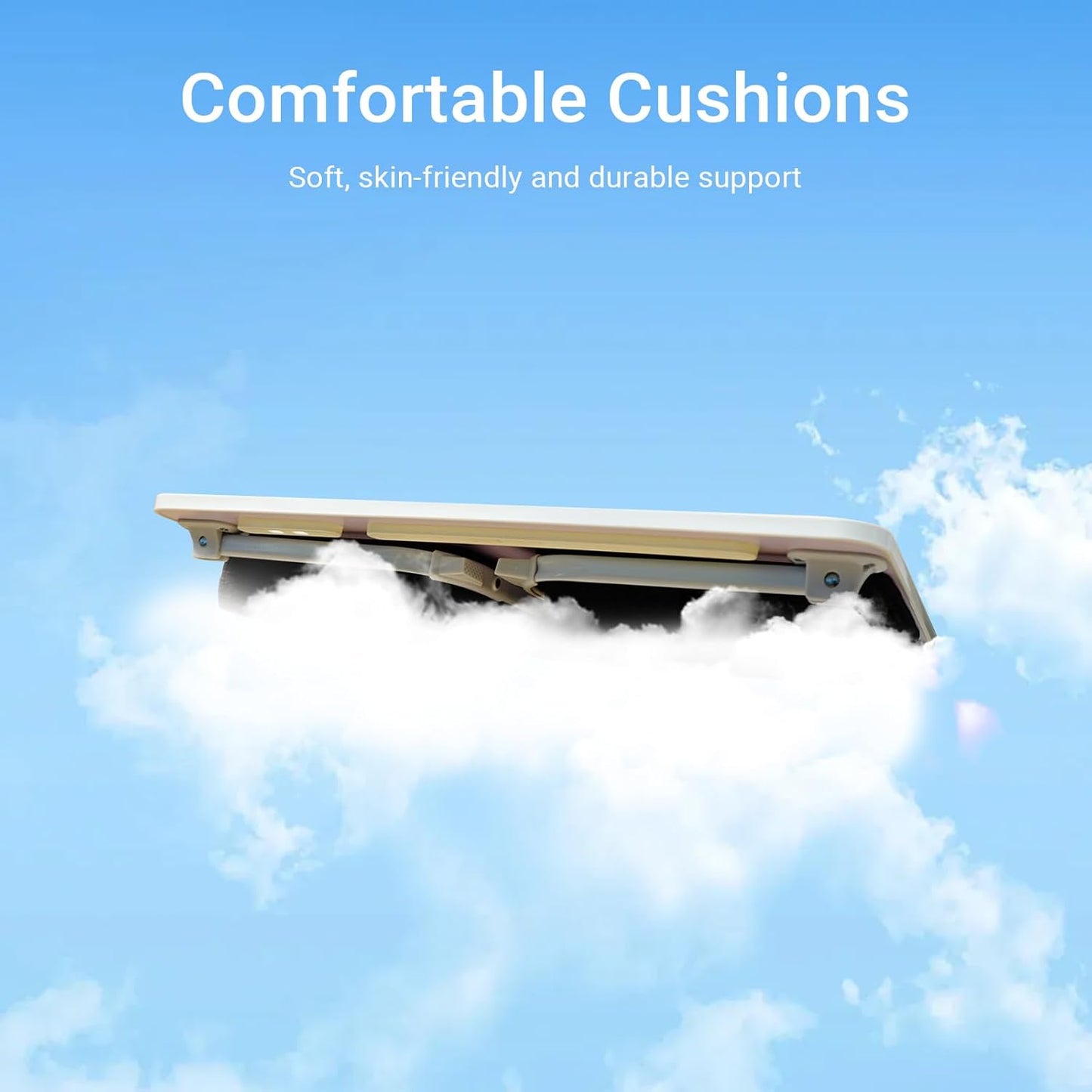 Lap Desk for Laptop with Cushion,Folding Laptop Desk for Bed,Bed Desk,Portable Computer Lap Desk,23.62"*15.74",Black