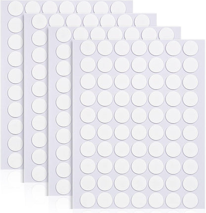 20mm Double Sided Sticky Dots Removable Adhesive Putty No Traces Clear Sticky Tack Waterproof Stickers for Wall Metal Glass Ceramic Wood (280PCS)
