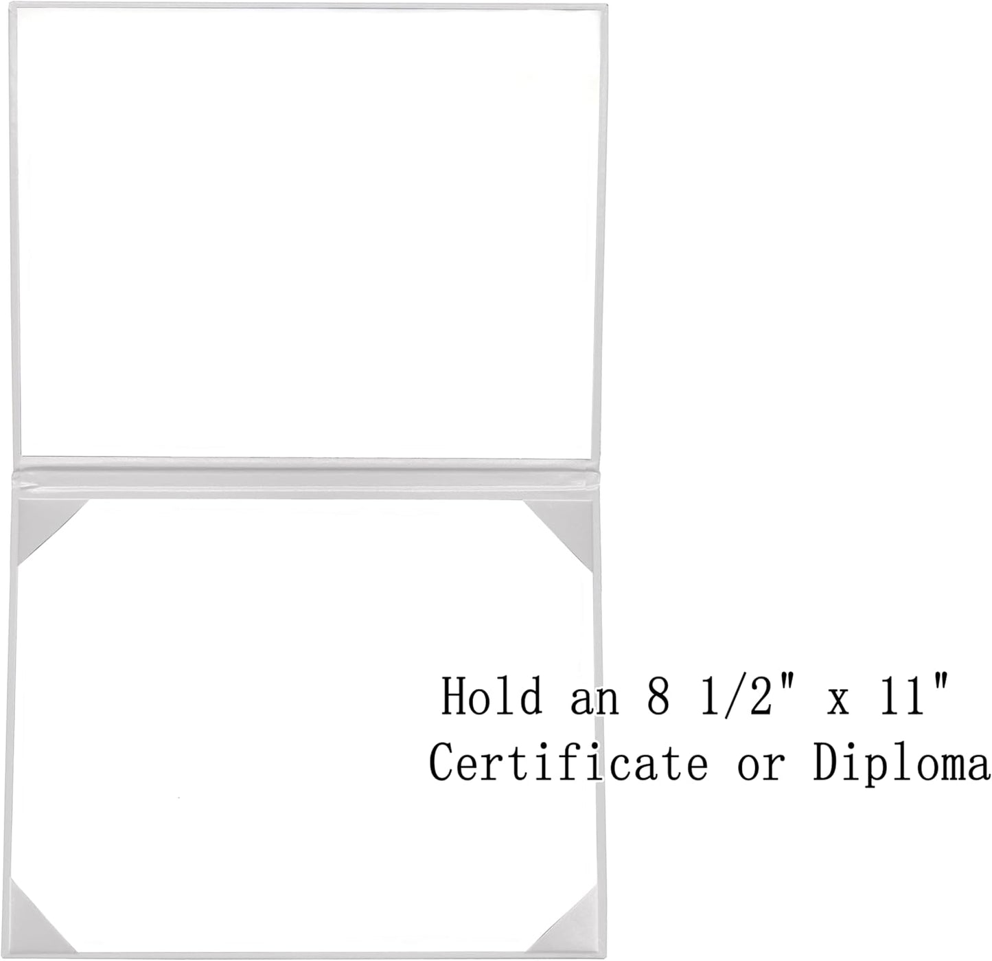 20 PCS Smooth Diploma Certificate Cover 8 1/2" x 11" White