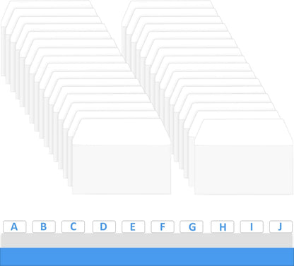 Zonon 400 Pieces Tabs 2 Inch Sticky Index Tabs, Writable and Repositionable File Labels Flags White Page Pop up Markers Labels for Reading Notes, Books and Classify Files