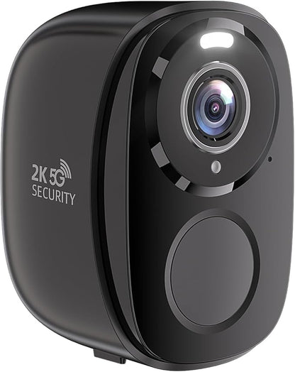 ELECCTV 5G/2.4G WiFi Security Cameras Wireless Outdoor, 2K 5G Security Camera with AI Motion Detection, Color Night Vision, Siren, IP65, 2-Way-Audio, Support Alexa&Google Assistant, Cloud/SD (1)