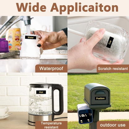 Hehua Tze 24mm 0.94 Inch Laminated Black Tape Compatible for Brother P-Touch TZe-354 TZe354 TZ-354 TZ354 Label for Ptouch PT D600 D610 P710bt, 1'' x 26.2ft Gold on Black, 3 Pack