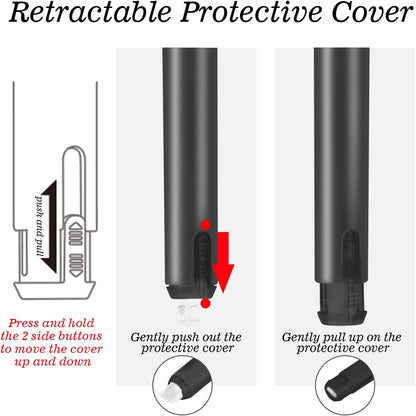 BESARME 12 Pieces Correction Tape Pen, Push Pull Protective, Easy to Use Applicator for Instant School Office Supplies, 1/5 X 236 Inch