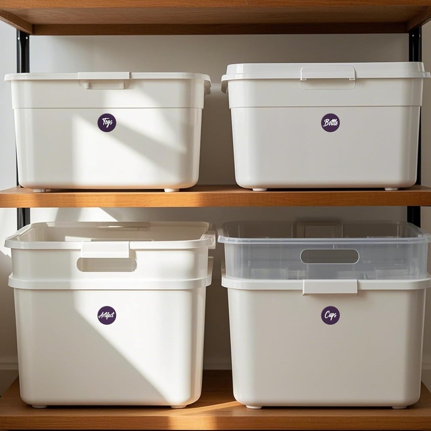 1000 PCS Colored Dot Stickers 1.5 Inch Vinyl Purple Circle Labels Removable Waterproof Color Coding Round Sticker for Office Inventory Organize