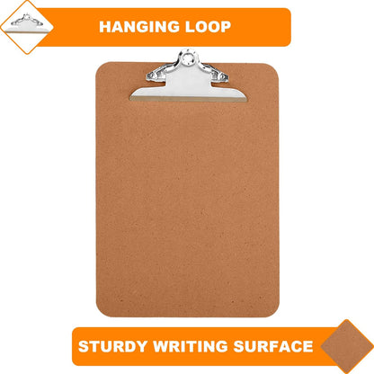 HERKKA 18 Pack Hardboard Office Clipboards - A4 Letter Size, ECO Friendly