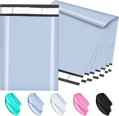 Poly Mailers 10x13 Inch 200 Pcs, Light Blue Shipping Bags, Mailing Envelopes with Self Seal Adhesive Strip, Waterproof and Tear-Proof Poly Bags for Non-Fragile Items