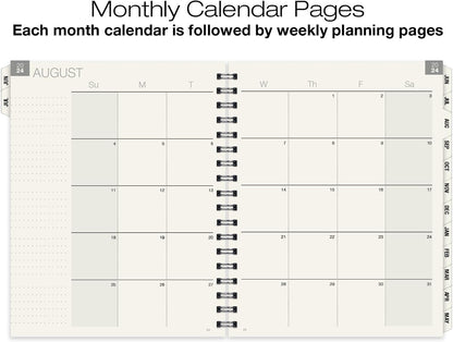 Global Printed Products Essential 7"x9" Monthly & Weekly 2024-2025 Planner - (7" x 9" - June 2024 Through July 2025)