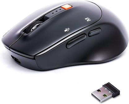 AI Wireless Mouse for PC Laptop Bluetooth Mouse with AI Assistants & Voice Typing 5-Speed DPI Adjustable Ergonomic Design for Office Remote Work High-Performance Device for Professionals Students