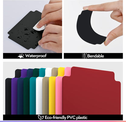 ZLCA Trading Card Dividers - Plastic Card Separator with Tabs, 2.75 x 3.76 Inch (100, Black)