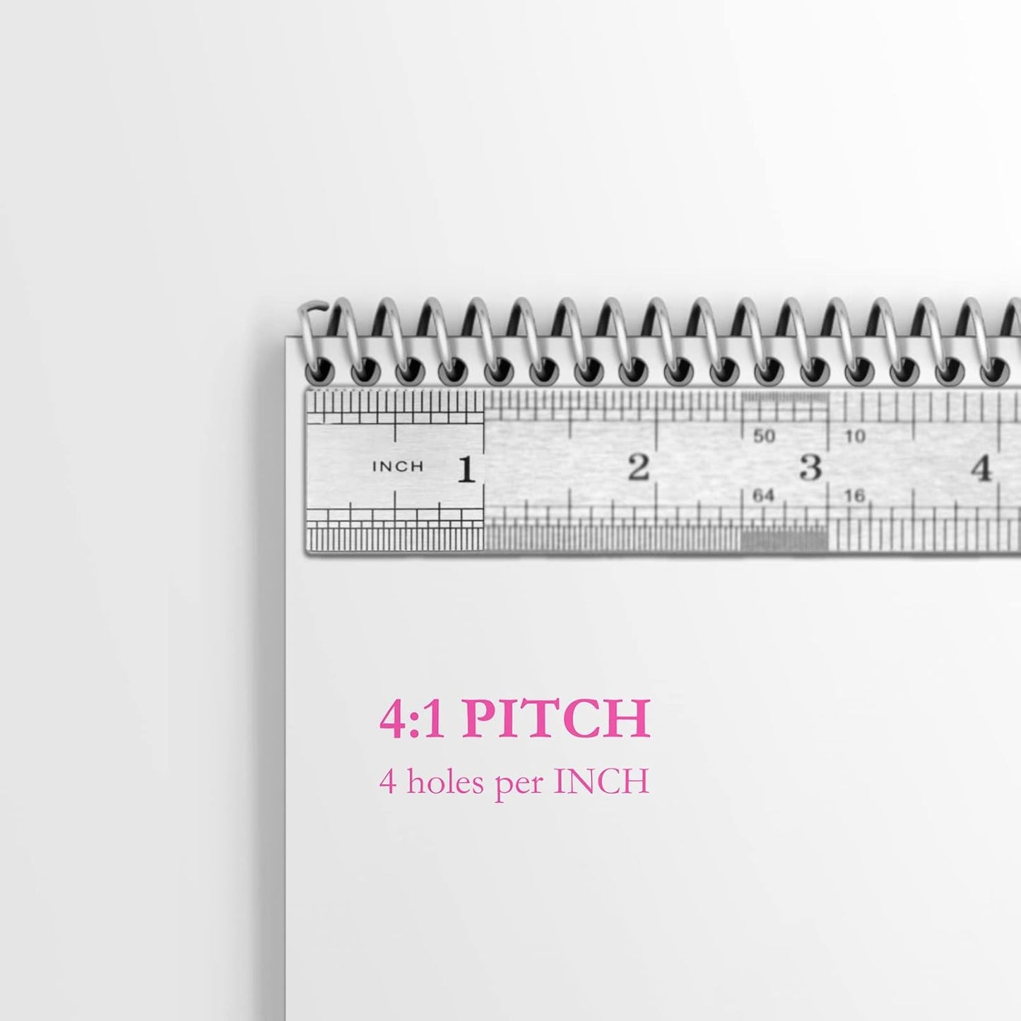 TOTiyea 100 Pack Plastic Spiral Binding Coils, 10mm(3/8") Binding Spirals, 75 Sheet Capacity, 4:1 Pitch, Black