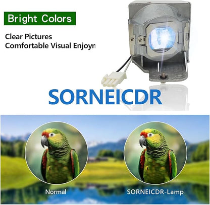 Replacement Projector Lamp Bulb 5J.J9E05.001/5J.JCA05.001 Compatible with BENQ W1400, W1500, H6510BD, P1500, DW843UST, DX842UST, MW831UST, MW843UST, MX842UST Projectors, with Housing