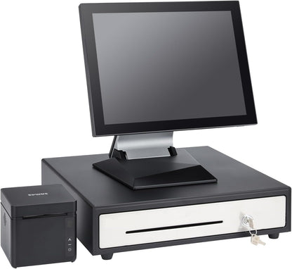 SAM4s 16" POS Cash Drawer, Black, Key Control, Metal, Portable