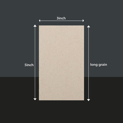 25 Pcs Book Board, Binder Board, Cover Board, Heavy Duty Chipboard for Book Binding, DIY Cardboard (Gray, 3 x 5 Inch 80PT)