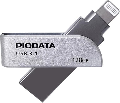 iXflash 128GB iPhone iPad Flash Pen Drive USB 3.1 Apple MFi Certified Lightning Connector External Storage Memory Expansion for iOS Devices/Windows/Mac