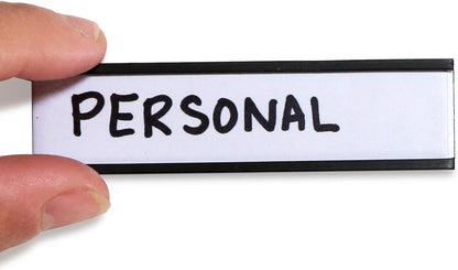 SmartSign Magnetic 'C' Channel Label Holders for Metal Racks and Shelves | 0.75" x 3" Pack of 25