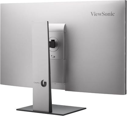 ViewSonic VP3276T-4K 32 Inch 4K UHD IPS Docking Monitor with Thunderbolt 4, Advanced Ergonomics, 100% sRGB Rec 709, Pantone Validated, USB C, HDMI, and DisplayPort Inputs for Home and Office