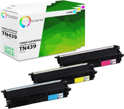 TCT TN439 Color Toner Cartridge 3 Pack - Compatible Replacement for Brother TN439 TN-439 Ultra High Yield Works with Brother HL-L8360CDW L8360CDWT MFC-L8900CDW L9570CDW (Cyan Magenta Yellow)