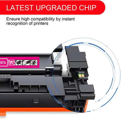 067 Toner Cartridge Set 4 Pack Compatible for Canon 067 067H Color ImageCLASS LBP632Cdw LBP633Cdw MF653Cdw MF654Cdw, i-SENSYS LBP631Cw LBP633Cdw MF651Cw Printer(Black Cyan Magenta Yellow)