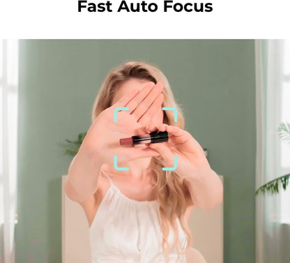 OBSBOT Meet 2 Webcam 4K - AI Framing & Auto Tracking, 1/2" Sensor, 60FPS, Auto Focus, HDR, Dual Mics - Lightweight USB Web Camera for Streaming, Zoom Meetings, Gaming. (Aurora Green)