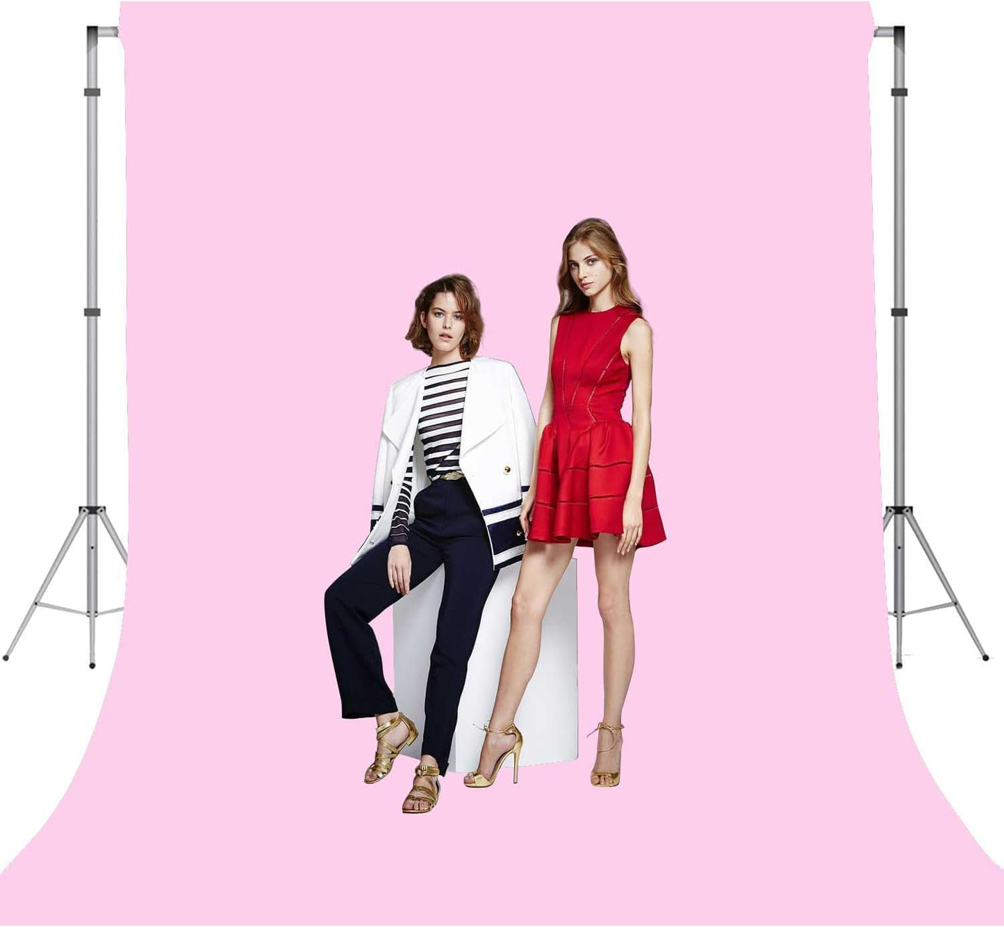 Pink Photo Backdrop for Photoshoot Pink Background for Photography Photo Backdrop Curtain for Party 6 x 9 FT