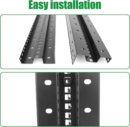 4-Post 42U Open Frame Server Rack for 19" IT Network Equipment & A/V Devices，22"-34" Adjustable Depth，Heavy Duty Free Standing Rack for Servers & AV Gear 4POST-N42U