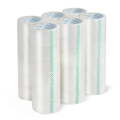 36 Rolls Clear Packing Tape,Packaging Tape for Moving Boxes, Shipping, Office and Storage, Commercial Grade Carton Sealing Adhesive Industrial Tape, 1.88" x 65 Yards, 3 inch Core