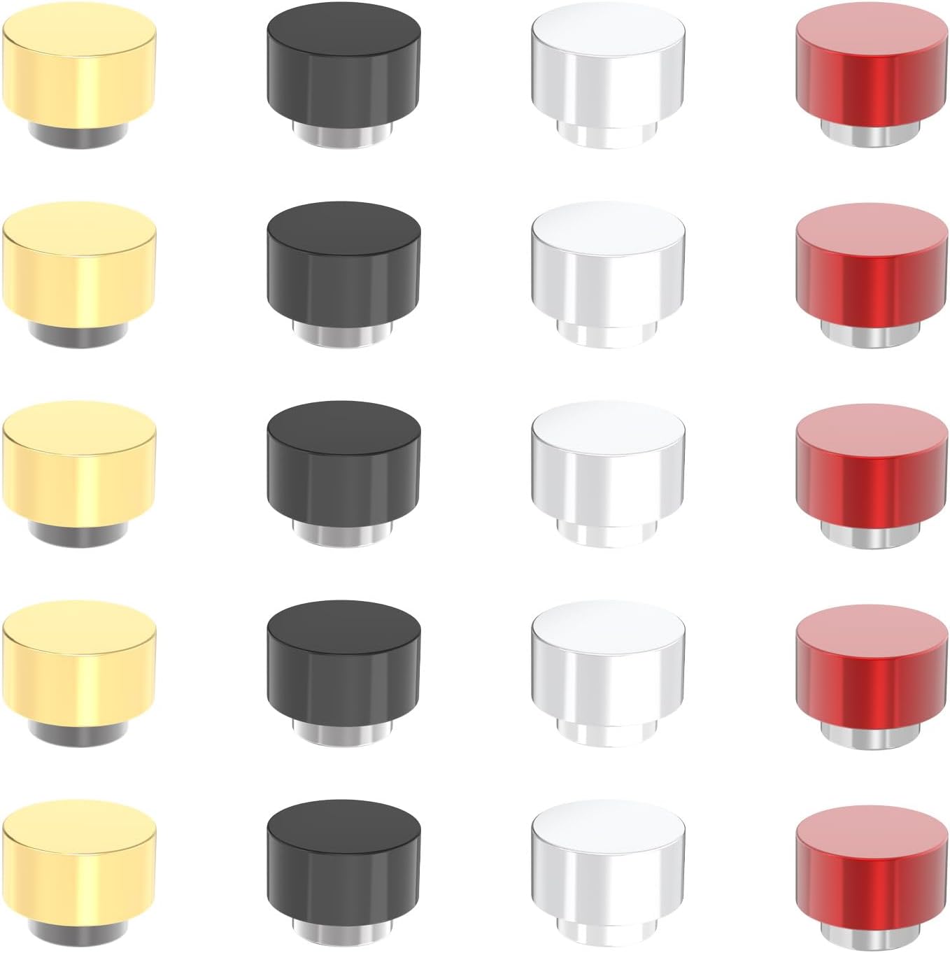 Super Strong N52 Rare Earth Refrigerator Magnets - 20 Pack, Colorful Fridge Magnets,Cute Decorative Magnet,Powerful Magnet for Office, Kitchen, Glass Board, Whiteboard, Dry Erase Board