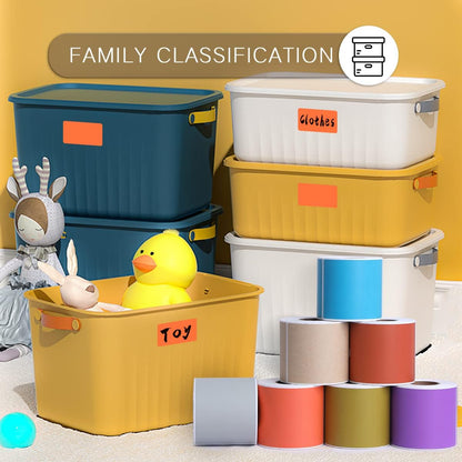 PARLAIM 5 X 3 inch Rectangle Inventory Labels Color Coding Stickers, 250PCS Permanent Sticker for Warehouse Moving Box Square Label (Salmon)