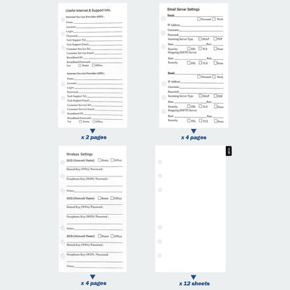 BTSFTOGET Refillable Password Book Binder with Alphabetical Tabs and Lock, 576 Passwords Large Print, 316 Pages Password Keeper for Computer & Website Logins & Phone, Blue PU Hardcover, 7.5in x 5.5in