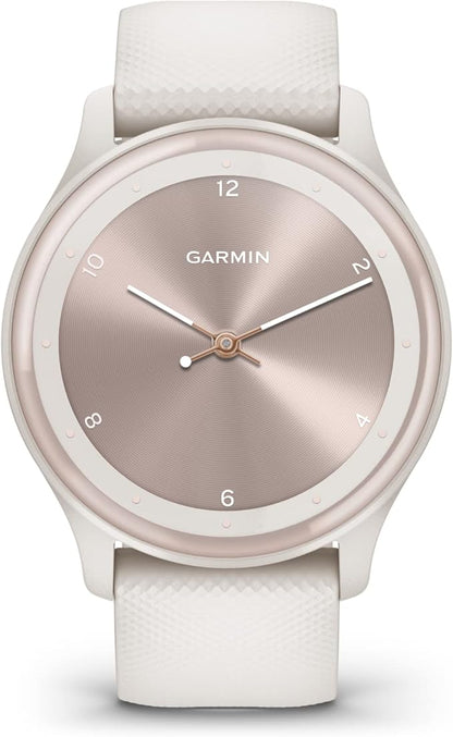 Garmin G010-N2566-01 Vivomove Sport 40mm Touchscreen Hybrid Health and Wellness Smartwatch, Ivory - Certified (Renewed)
