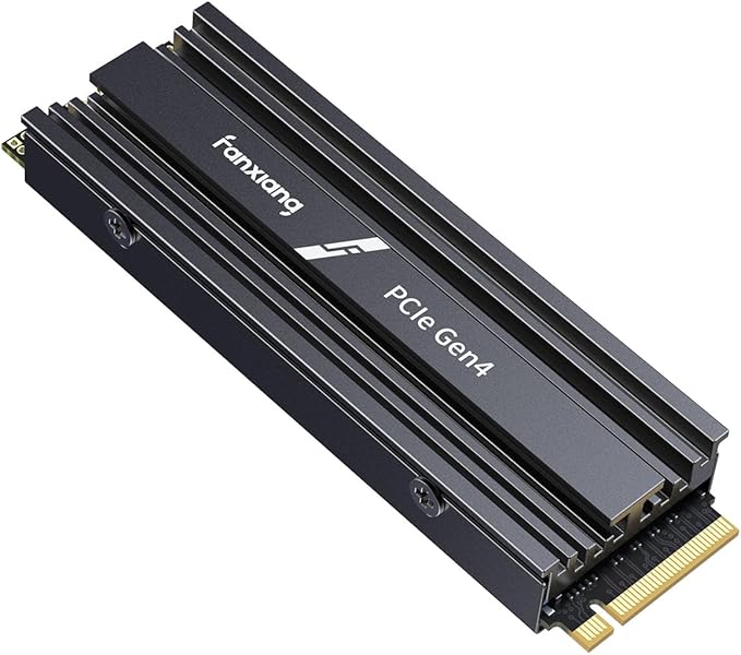 fanxiang 1TB NVMe Internal Gaming SSD for PS5 with Heatsink, Up to 7100MB/s M.2 SSD PCIe Gen 4 SSD Storage Expansion Compatible with PS5, Internal Solid State Drive for Gamers, Professionals, Creators