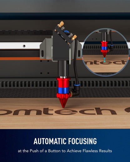 OMTech 60W CO2 Laser Engraver with LightBurn & Water Chiller, 20"x28" Laser Engraving Cutting Machine with Autofocus Autolift 4 Way Pass Air Assist, Commercial Laser Cutter for Wood Glass Acrylic More