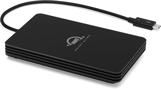 OWC 8TB Envoy Ultra Thunderbolt 5 Portable SSD Enclosure External Drive, Ultra Fast with TB5 Transfer Rates Over 6000MB/s, TB3, TB4 and USB4 Compatible, Works with Mac and PC