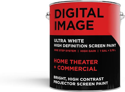 Projector Screen Paint - High Definition, 4K/8K, Ultra White - Quart