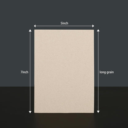 25 Pcs Book Board, Binder Board, Cover Board, Heavy Duty Chipboard for Book Binding, DIY Cardboard (Gray, 5 x 7 Inch 80PT)