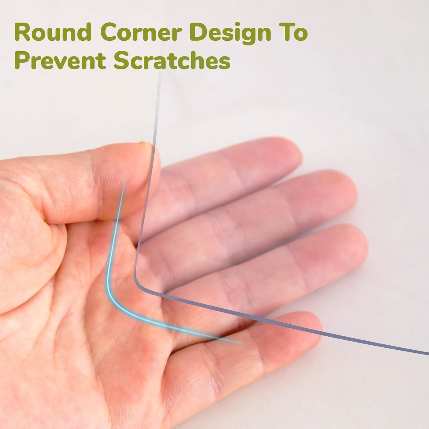 16 x 28 Table Cover Protector - 1.5mm Thick Plastic, Vinyl Desk Mat, Clear Protector