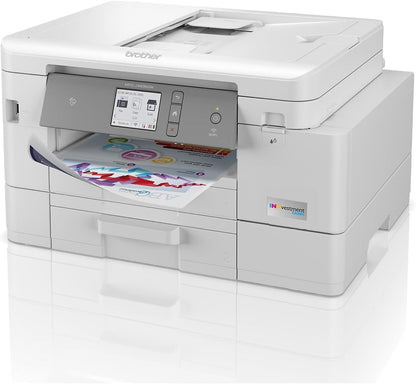 Brother MFC-J4535DW INKvestment -Tank All-in-One Color Inkjet Printer with NFC, Duplex and Wireless Printing Plus Up to 1-Year of Ink in-Box, White