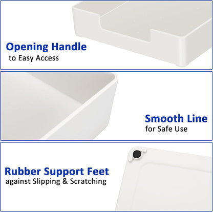 Letter Tray Letter Organize,2Pack Paper Tray,Stackable Desk Drawer Organizer for Office Supplies, Magazines, Folders, File,Notebooks, Stationery, Plastic Desk Tray for Desktop, for Home,Office, School