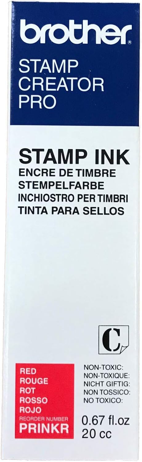 1/Pack Stamp Creator Rubber Stamp Ink Refill (Red) for Brother SC2000 StampCreator