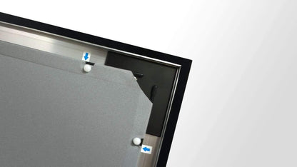 Silver Ticket Products STR Series 6 Piece Home Theater Fixed Frame 4K / 8K Ultra HD, HDTV, HDR & Active 3D Movie Projection Screen, 2.35:1 Format, 125" Diagonal, High Contrast Material STR-235125-HC