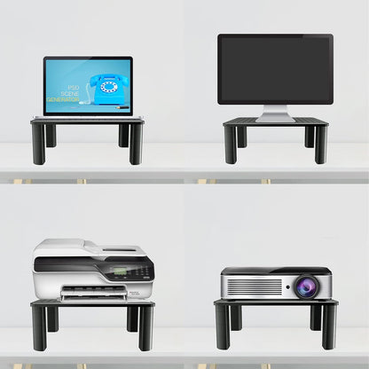 Pholiten Monitor Stand Riser 3 Height Adjustable, Desk Organizer for Monitor with Airflow Vents, Laptop Stand for Desk, Up to 44lbs